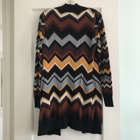 Missoni for Target | Brown Zig Zag Cardigan - Picture 2 of 7